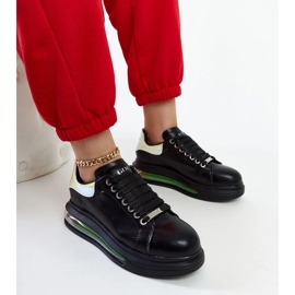 D/GMR Sneaker nere sulla piattaforma GoE NN2N4030 nero 2