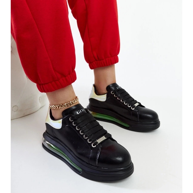 D/GMR Sneaker nere sulla piattaforma GoE NN2N4030 nero 2
