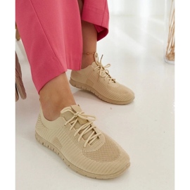 D/GMR Sneakers in tessuto beige di Erminio 1