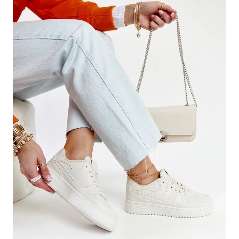 D/GMR Sneakers beige sulla piattaforma Mentha 2