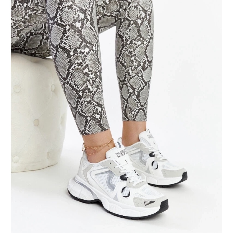 D/GMR Sneakers bianche con massiccia suola giacobina bianca 2