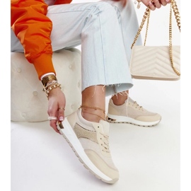 D/GMR Scarpe da ginnastica beige sulla piattaforma Lubna 2