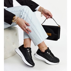 D/GMR Scarpe da ginnastica Taima nere con plateau nero 1