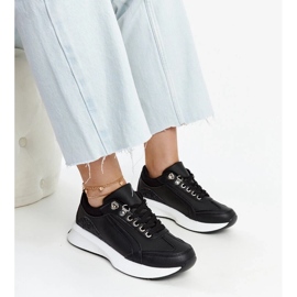 D/GMR Scarpe da ginnastica Taima nere con plateau nero 2