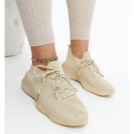 D/GMR Scarpe da ginnastica sportive Roshni beige 1
