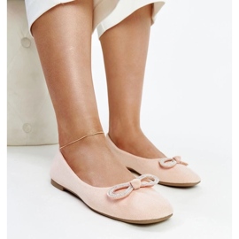 D/GMR Ballerine rosa chiaro con fiocco Gaillou 2