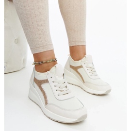 D/GMR Sneakers con zeppa Hermina beige 1