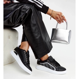 D/GMR Sneakers nere con plateau e glitter Fekete nero 2