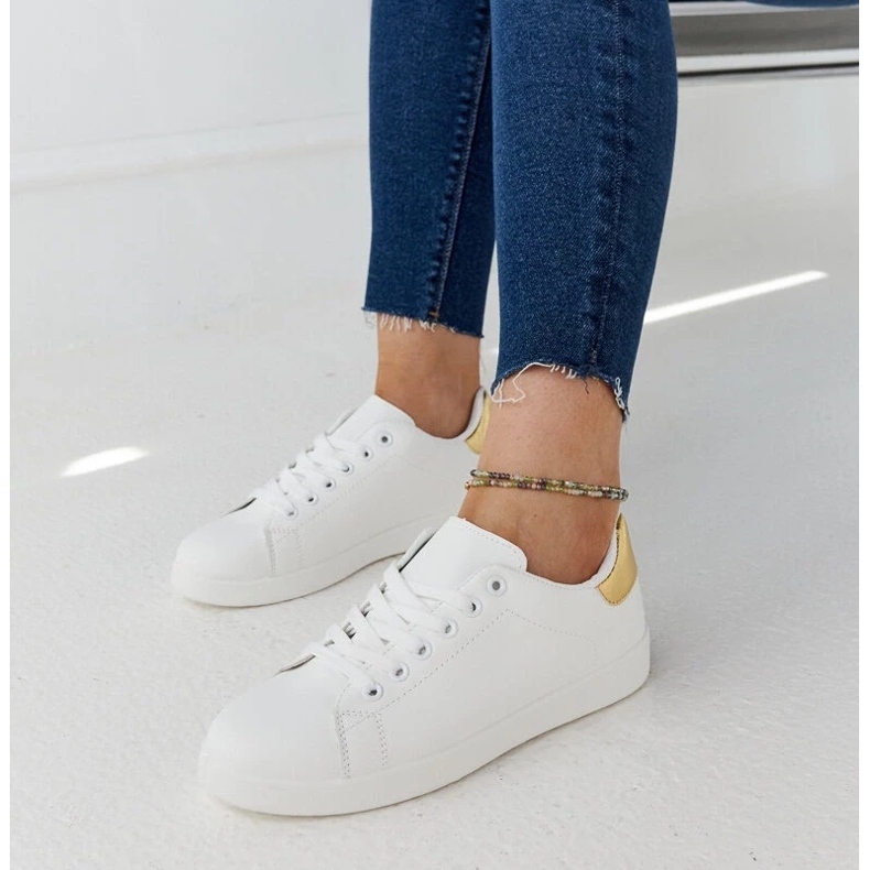 D/GMR Sneaker Birikti bianche con plateau bianca 1