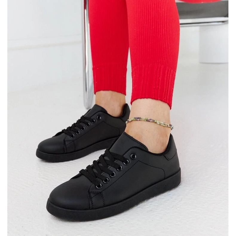D/GMR Sneaker Birikti nere con plateau nero 2