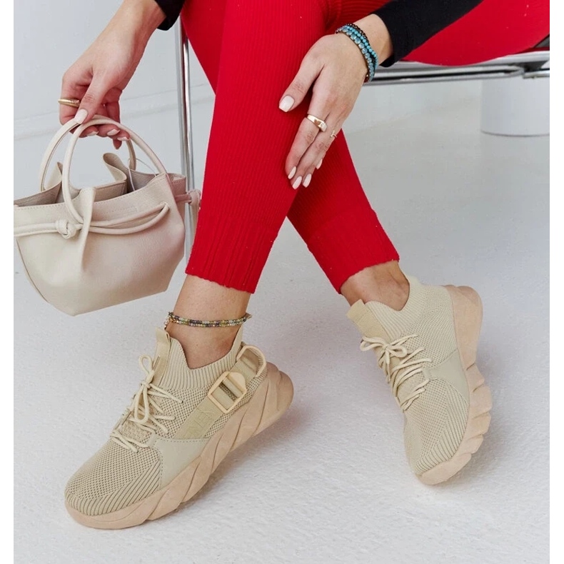 D/GMR Sneakers sportive leggere beige di Faruz 2