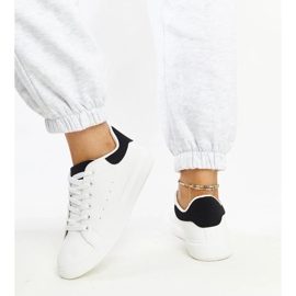 D/GMR Sneaker in bianco e nero sulla piattaforma Ariam bianca 2