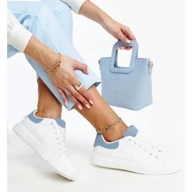 D/GMR Sneaker bianche e blu sulla piattaforma Ariam bianco 1