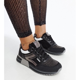D/GMR Sneakers nere con plateau e strass Mauli nero 2