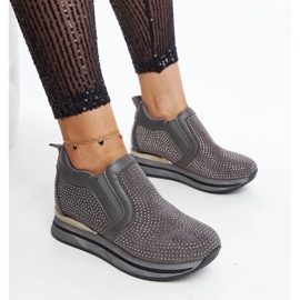 D/GMR Sneakers con zeppa Cadelaria grigio scuro 2