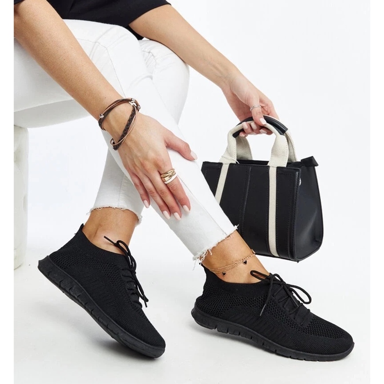 D/GMR Sneakers Zahira in tessuto nero 2