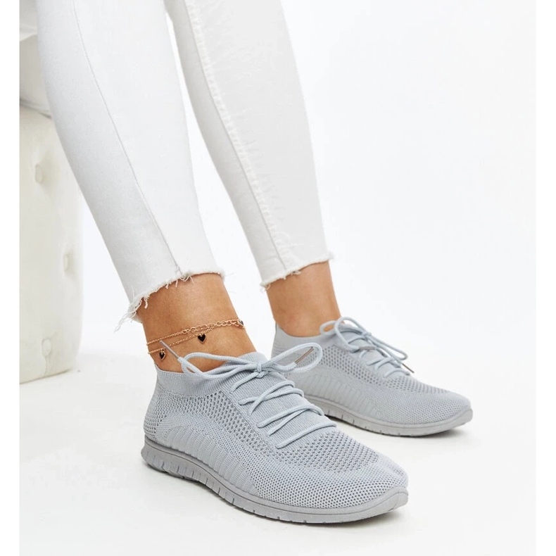 D/GMR Sneakers in tessuto Zahira grigio 1