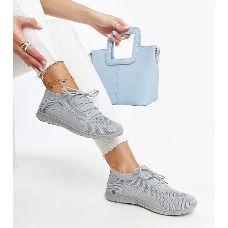 D/GMR Sneakers in tessuto Zahira grigio 2