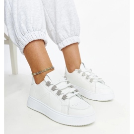 D/GMR Sneakers bianche con suola spessa Walida bianca 2