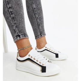 D/GMR Sneakers bianche e nere sulla piattaforma Amala bianco 2