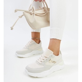 D/GMR Sneakers beige sulla piattaforma Nereida 2