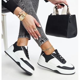 D/GMR Sneakers bianche e nere con spessa suola Rumai bianco 2