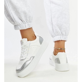 D/GMR Sneakers bianche e argento con spessa suola Rumai bianco 2