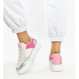 D/GMR Sneakers bianche e rosa con spessa suola Rumai 2