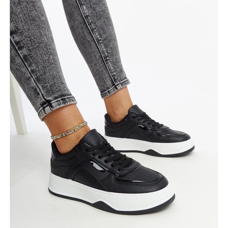 D/GMR Sneakers nere con suola Intis più spessa nero 1