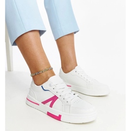 D/GMR Sneaker bianche con zorica rosa bianco 1