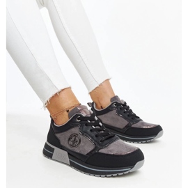 D/GMR Sneakers con plateau nere e grigie di Sinika nero 1
