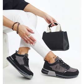 D/GMR Sneakers con plateau nere e grigie di Sinika nero 2
