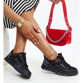 Sneaker da donna grigio nero jeans LL2R4012C 2