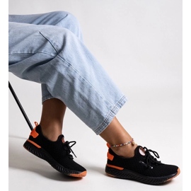 Sneakers Cross Jeans da donna in tessuto nero 2