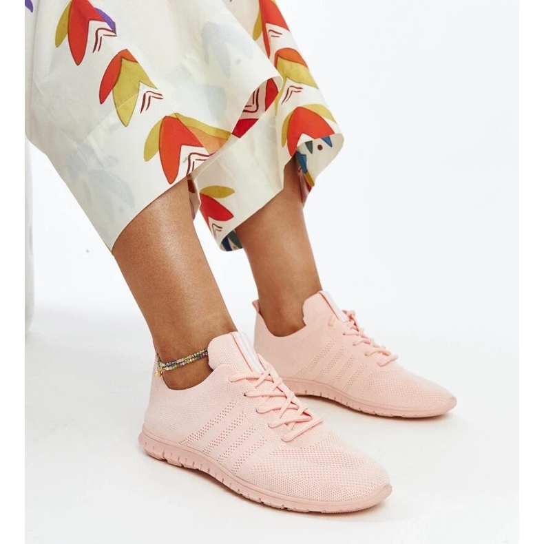 Scarpe da ginnastica sportive Shukornia rosa 2