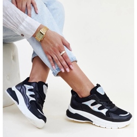 Sneakers nere con suola spessa Matea nero 1