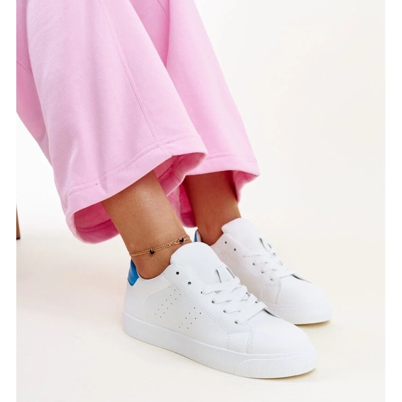 Sneakers Akila bianche e blu bianco 2