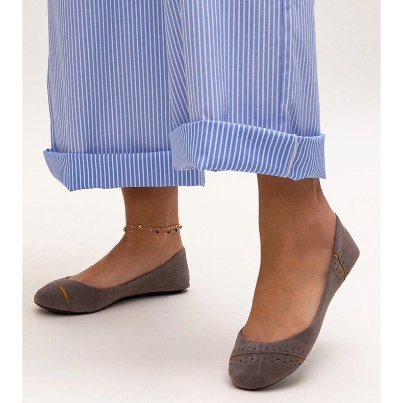 Ballerine classiche Dorris grigie grigio 2