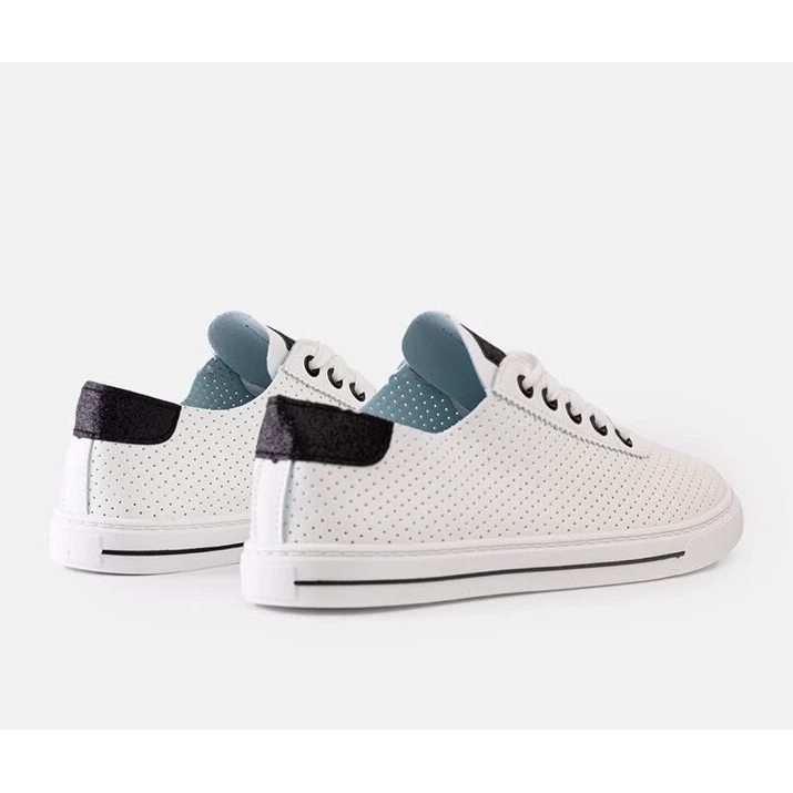 Sneaker perforate da donna in pizzo -Up Sneaker bianca 2