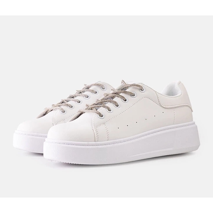 D/CEO Sneakers bianche con accattivante decorazione Asmait bianco 1