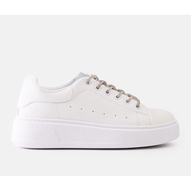 D/CEO Sneakers bianche con accattivante decorazione Asmait bianca 2