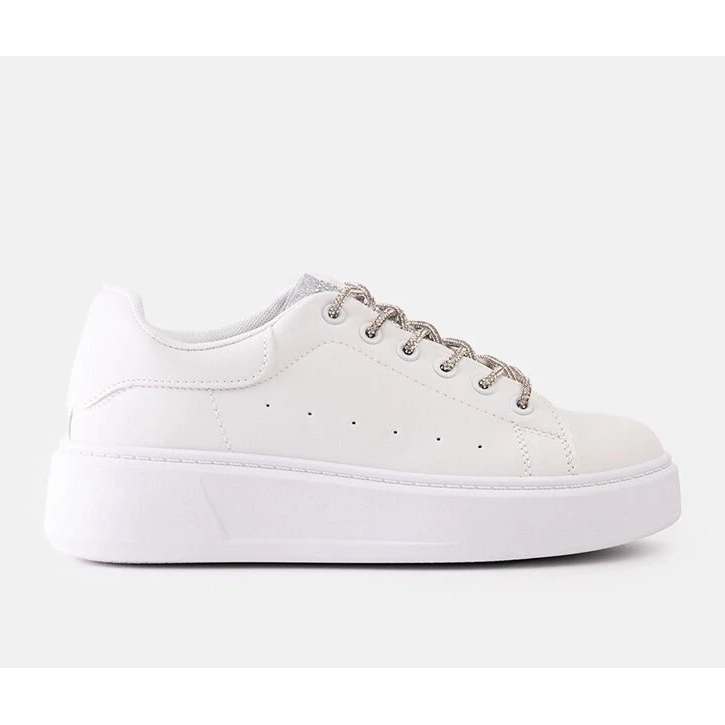 D/CEO Sneakers bianche con accattivante decorazione Asmait bianco 2