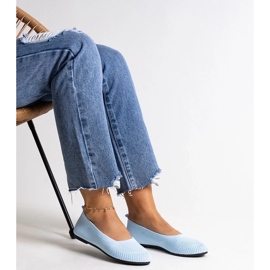 D/CEO Ballerine in tessuto blu di Yafia 2