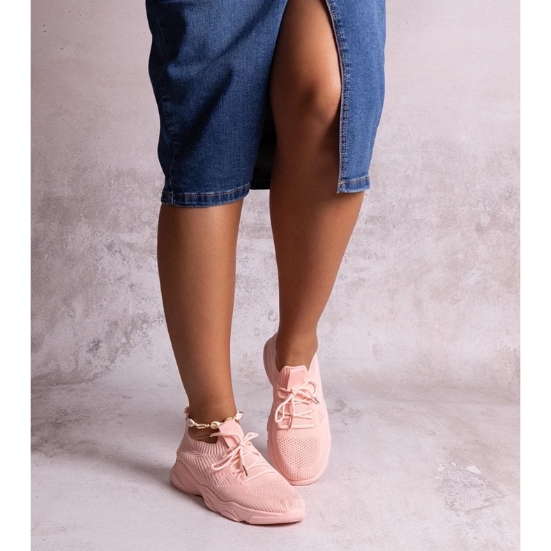 D/CEO Sneakers in tessuto rosa di Madi 1