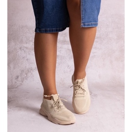 D/CEO Sneakers in tessuto beige di Madi 1