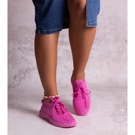 D/CEO Sneaker sportive Khitam rosa scuro 1