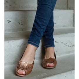 D/CEO Ballerine Lore traforate oro con punta aperta d'oro 1