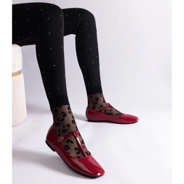 D/CEO Ballerina rossa Varnished con cintura Marsiglia rosso 2