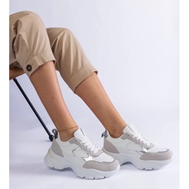 D/CEO Sneaker bianche su un'enorme suola di Torreza bianco 2