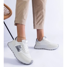 D/CEO Sneaker bianche sulla piattaforma Cremor bianco 2